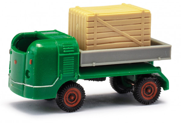 Mehlhose 211003211 N-Fahrzeug-Modell, Multicar M21, mit 3-Seitenkipper in grün & Ladung