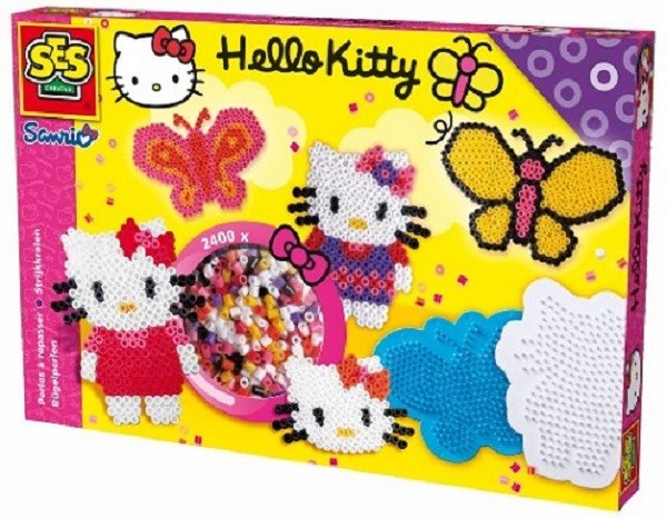 SES-Creative 14752 Bügelperlen - 2400 Stück &quot;Hello Kitty&quot;