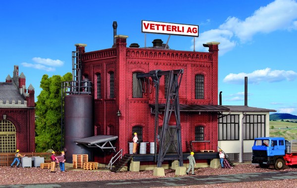 Kibri 39813 H0-Modellbausatz, Fabrik mit Anbau