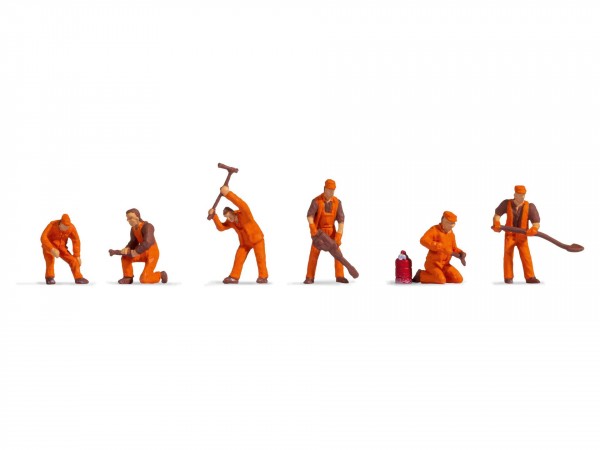Noch 18012 H0-Figuren (aus der Hobby-Serie), &quot;Gleisbautrupp&quot;