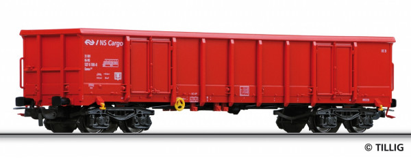 Tillig 76522 H0 - offener Güterwagen mit Schrottladung (Bauart - Eanos) Ep. V, der "NS-Cargo", einge