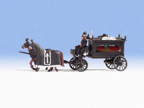 Noch 16714 H0-Alltags-Szene "Leichenwagen"