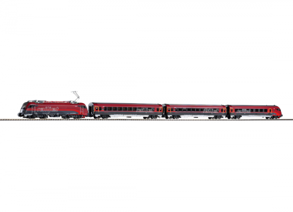Piko 58132 H0-AC Zug-Set (4-teilig) &quot;Railjet&quot; Ep. VI, der &quot;ÖBB-Railjet&quot;, eingestellt bei der A-ÖBB