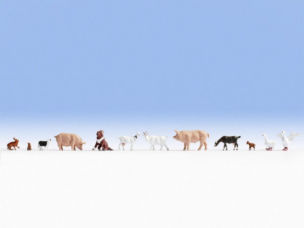 Noch 36711 N-Figuren, "Tiere auf dem Bauernhof"
