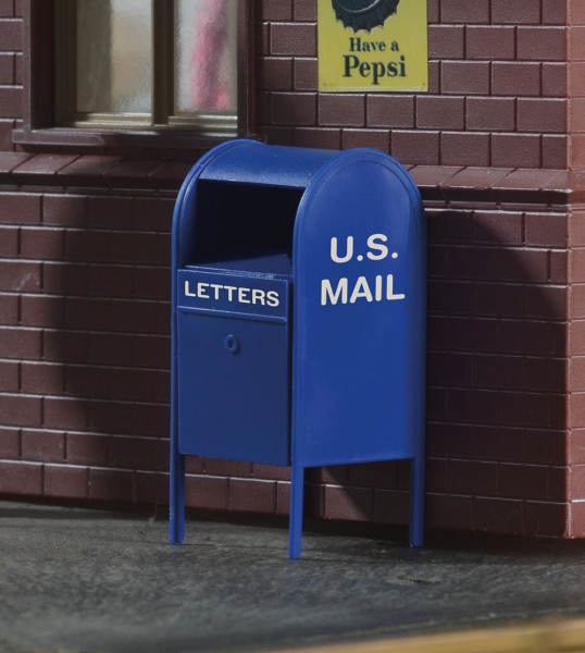 Piko 62297 G-Bahn Zubehör für Ausschmückung, US Briefkasten (4 Stück)