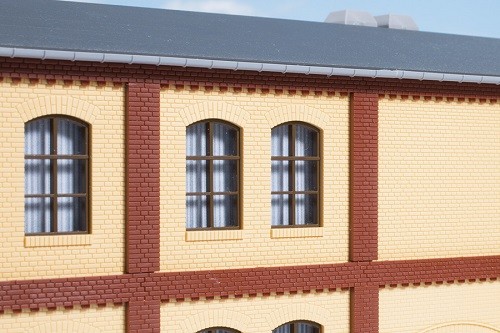 Auhagen 80416 H0-BauKastenSystem / Bauteile: Säulen Obergeschoss und Ziegelfriese rot