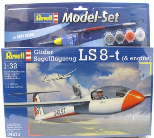 Revell-Flugzeugmodell, 64273 Modell-Set m. "Glider Segelflugzeug LS 8-t"