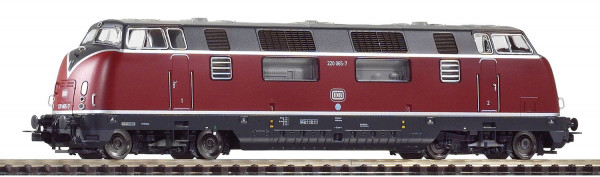 Piko 59706 H0-DC-Diesellokomotive BR 220.0, in roter Farbgebung &amp; grosser Klappe, Ep. IV, der DB