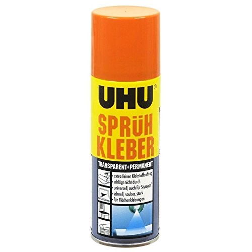 UHU 46740 UHU - Sprühkleber, &quot;transparent &amp; permanent&quot; (200ml)