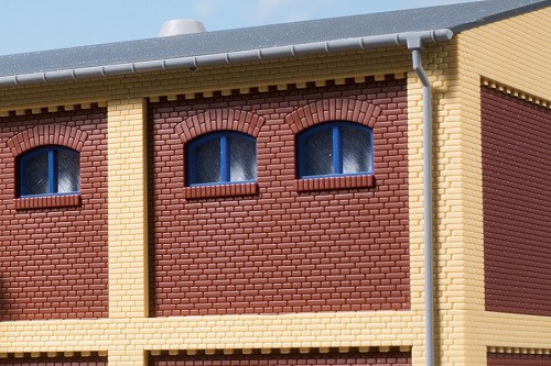 Auhagen 80218 H0-BauKastenSystem / Bauteile: Fenster M blau