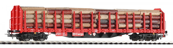 Piko 54339 H0-Stammholztransportwagen mit Ladung, Ep. V, der "DB-Cargo", eingestellt bei der DBAG