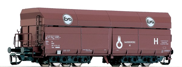 Tillig 15213 TT-Offener Drehgestell-Schüttgutwagen Ep. IV, der "EVA", eingestellt bei der DB