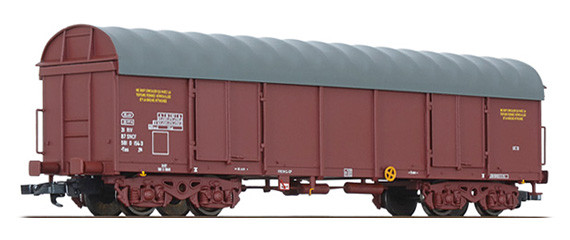 Liliput 235603 H0-DC-Offener Drehgestellgüterwagen, mit Plane, Ep. IV, eingestellt bei der SNCF