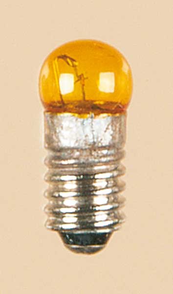 Auhagen 56783 Kleinstglühlampe mit Schraubsockel, E5,5 (19V), gelb / Kugel