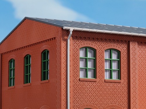 Auhagen 80209 H0-BauKastenSystem / Bauteile: Fenster grün