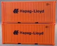 PSK 6922 TT-Ladegüter, 2-teiliges Container Set bestehen aus 20ft Container von "Hapag-Lloyd"
