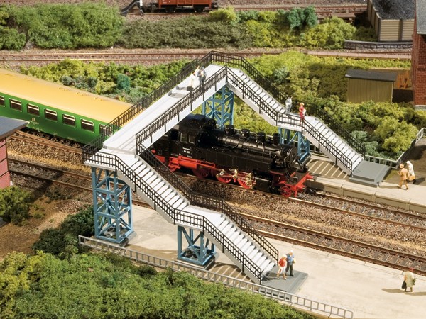 Auhagen 13327 TT-(Modellbausatz), Fußgängerbrücke
