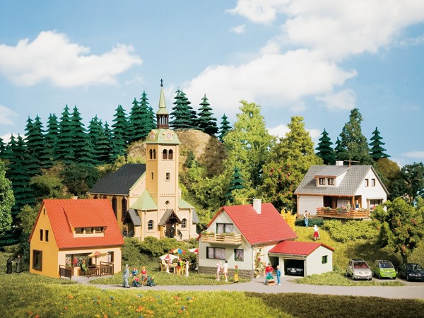 Auhagen 15201 H0/TT - Startset/Modellbausatz, Dorf Waldkirchen