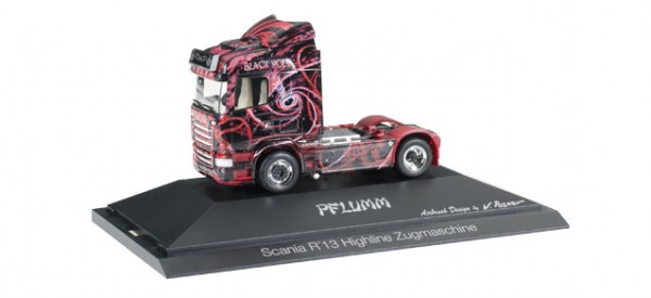 Herpa-Fahrzeugmodell, 110808 LKW-Modell: Solo-Sattelzugmaschine, Scania R 13 HL, &quot;Pflumm&quot;