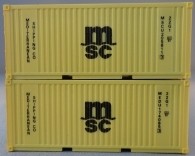 PSK 6924 TT-Ladegüter, 2-teiliges Container Set bestehen aus 20ft Container von "MSC"