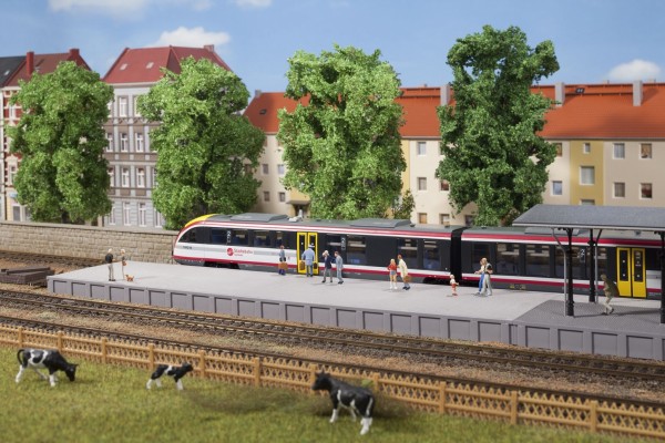 Auhagen 41634 H0-Gleisbau, Bahnsteig ohne Überdachung
