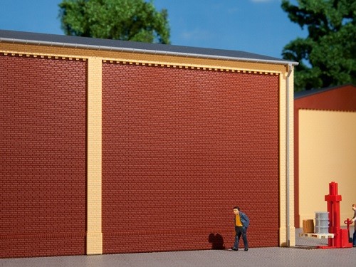 Auhagen 80500 H0-BauKastenSystem / Bauteile: Wände 2324A rot
