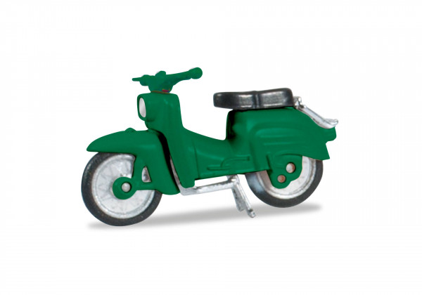 Herpa 053136-004 H0 - Motorrad- & Moped-Modell: Simson "Schwalbe" KR 51/1 (minzgrün)