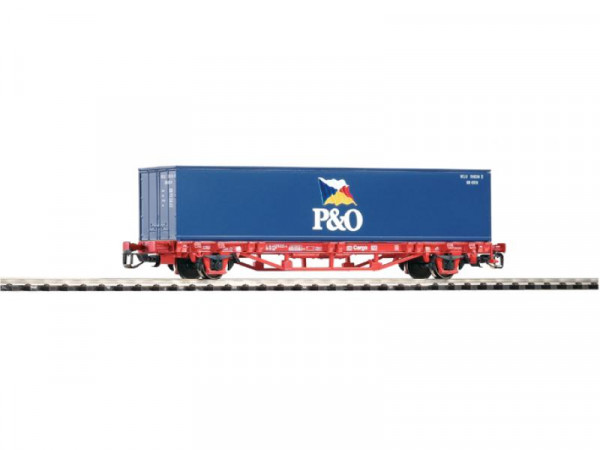 Piko 47700 TT-Containertragwagen mit 1 x 40ft Containern der "P&O", Ep.V, eingestellt bei DB Cargo