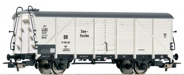 Piko 54543 H0-DC-Kühlwagen "Seefische" Ep. III, eingestellt bei der DR