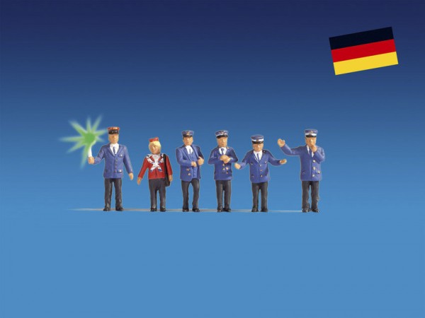 Noch 17540 H0-Bahnbeamte Deutschland, beleuchtet