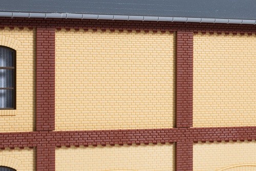 Auhagen 80626 H0-BauKastenSystem / Bauteile: Wände 2532D gelb
