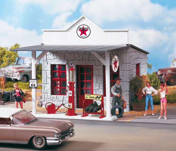 Piko 62264 G-Bahn-Modellbausatz, Tankstelle "TEXACO"