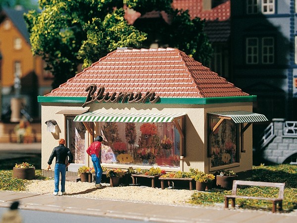 Auhagen 12349 H0/TT-Modellbausatz, Blumenkiosk