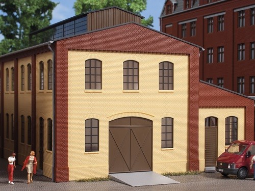 Auhagen 80618 H0-BauKastenSystem / Bauteile: Wände 2391A gelb, Industriefenster L