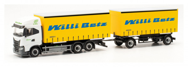 Herpa-Fahrzeugmodell, 315913 LKW-Modell: Hängerzug m. Wechselbrücken Willi Betz, IVECO S-Way