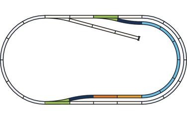 Piko A-Gleis, 55320 H0 - Gleis-Set "Set C", mit Modellgleis für DC-Gleissystem