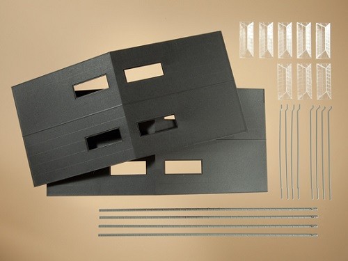 Auhagen 80301 H0-BauKastenSystem / Bauteile: Dächer mit Oberlichtfenstern
