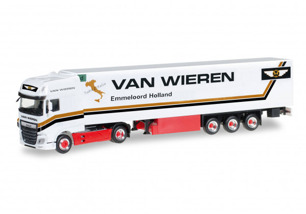 Herpa 306256 H0-LKW-Modell: DAF XF SSC Euro 6 Kühlkoffer-Sattelzug "Van Wieren" (NL)