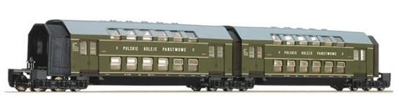 Tillig 13746 TT - Doppelstockwagen-Einheit / Mittelwagenteil für Art.: 13737 (Bauart - DB13) Ep. III