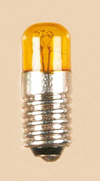 Auhagen 55753 Kleinstglühlampe mit Schraubsockel, E5,5 (16V), gelb / Zylinder