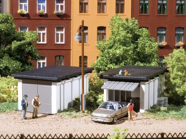 Auhagen 11420 H0-Modellbausatz, Fertigteilgaragen