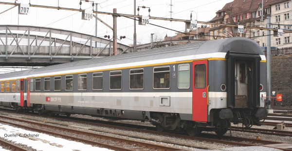 Piko 58537 H0-DC-Reisezugwagen / Schnellzugwagen 1. Kl. (Eurofima) Ep. V, eingestellt bei der SBB