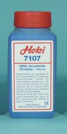 Heki 7107 Acrylfarbe / Landschaftsbaufarbe, "Blau" (200 ml)