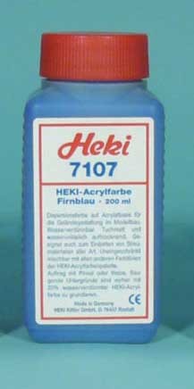 Heki 7107 Acrylfarbe / Landschaftsbaufarbe, &quot;Blau&quot; (200 ml)